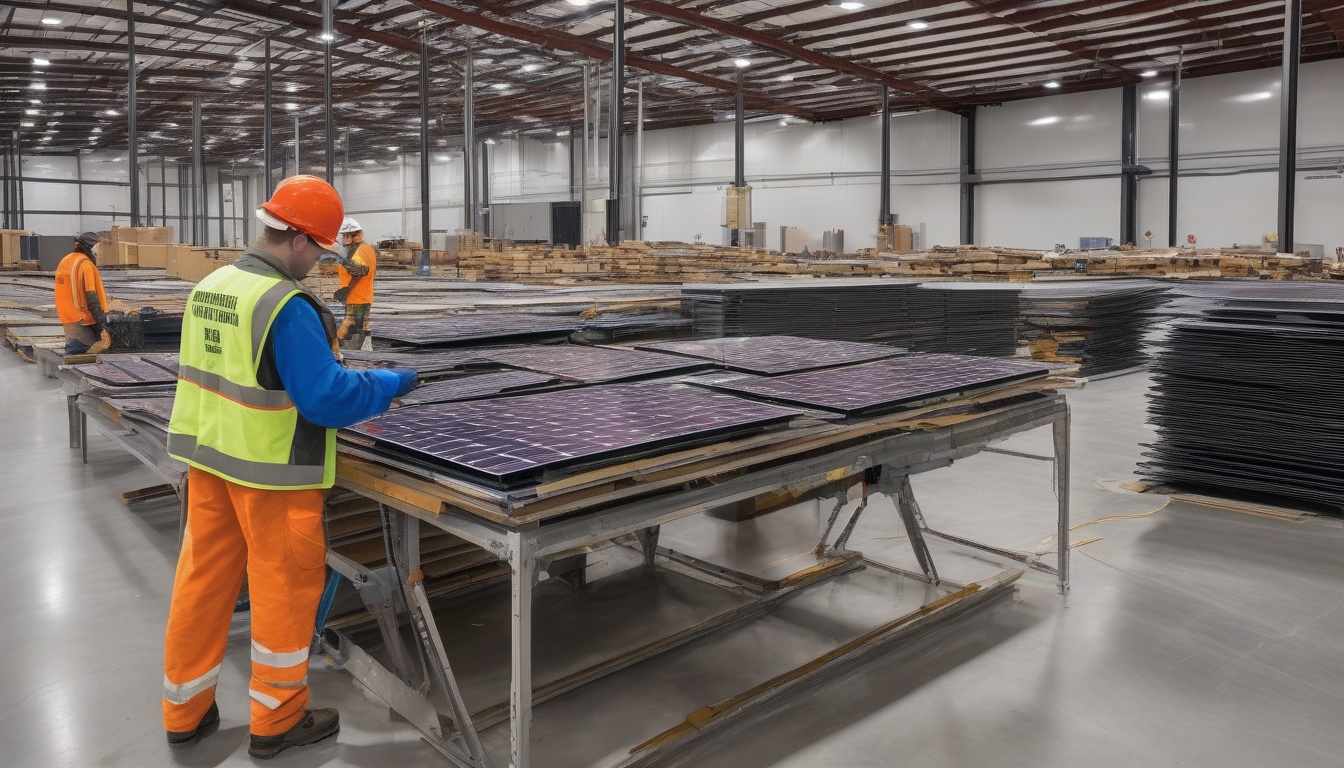 太陽光パネルリサイクル市場が拡大する理由と2034年の事業機会を表すイメージ写真