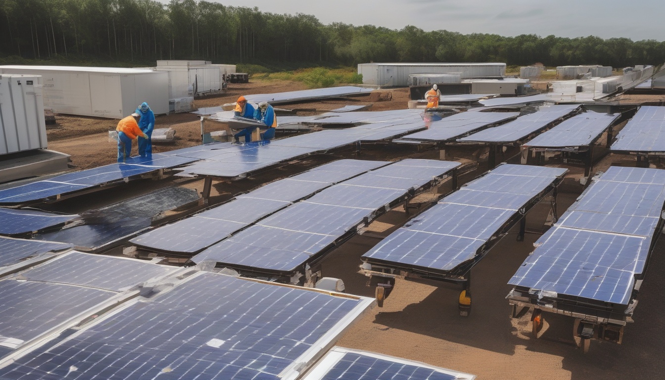 太陽光パネル廃棄物が急増する時代、再資源化を事業に変える条件を表すイメージ写真